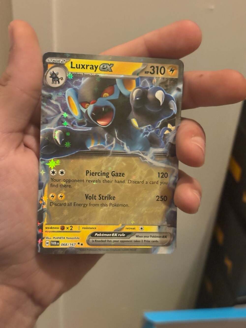 Luxray ex 068/167 Twilight Masquerade Pokémon Trading Card